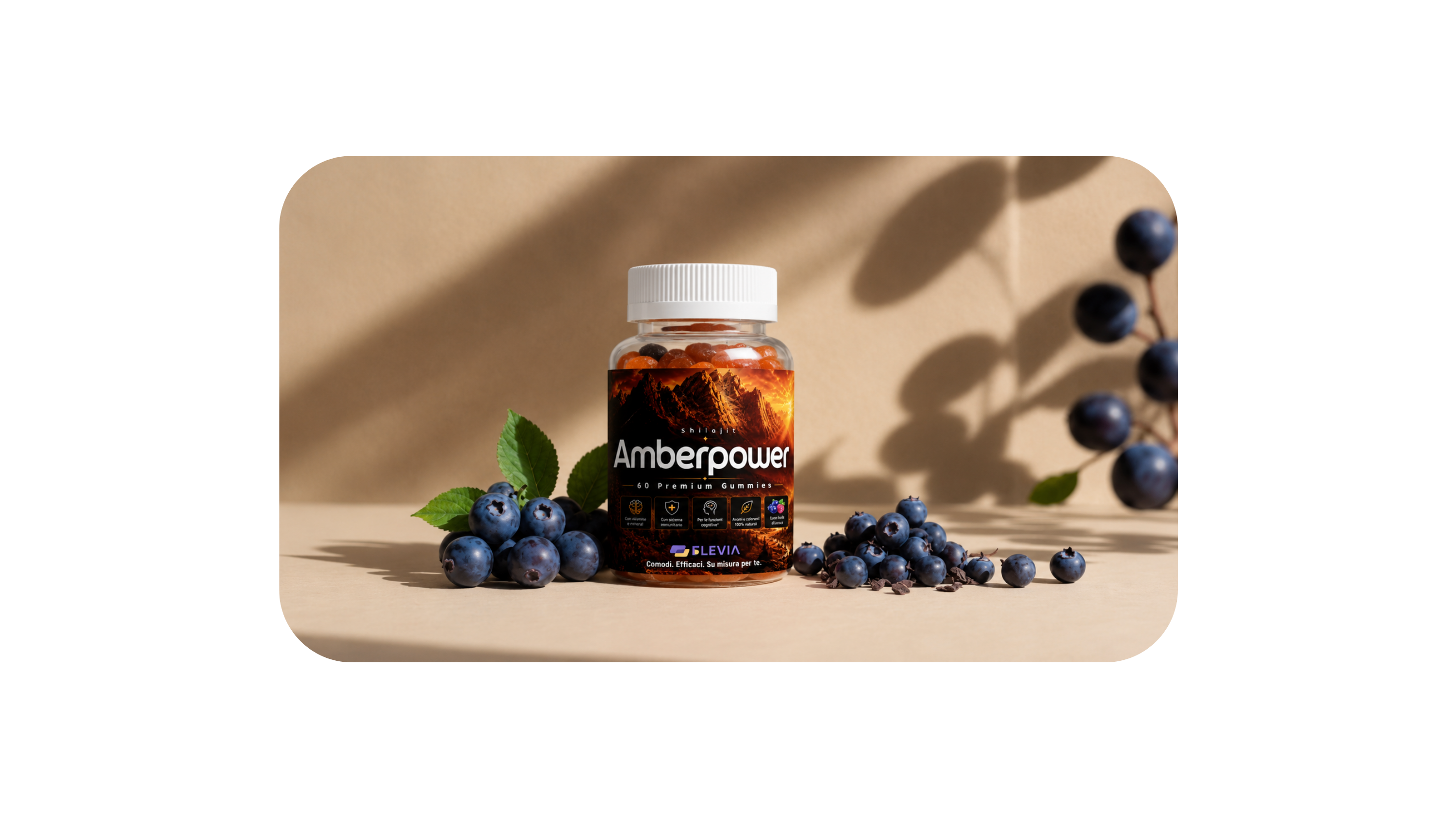 Amberpower Shilajit Gummies: energia costante, testa lucida, routine semplice