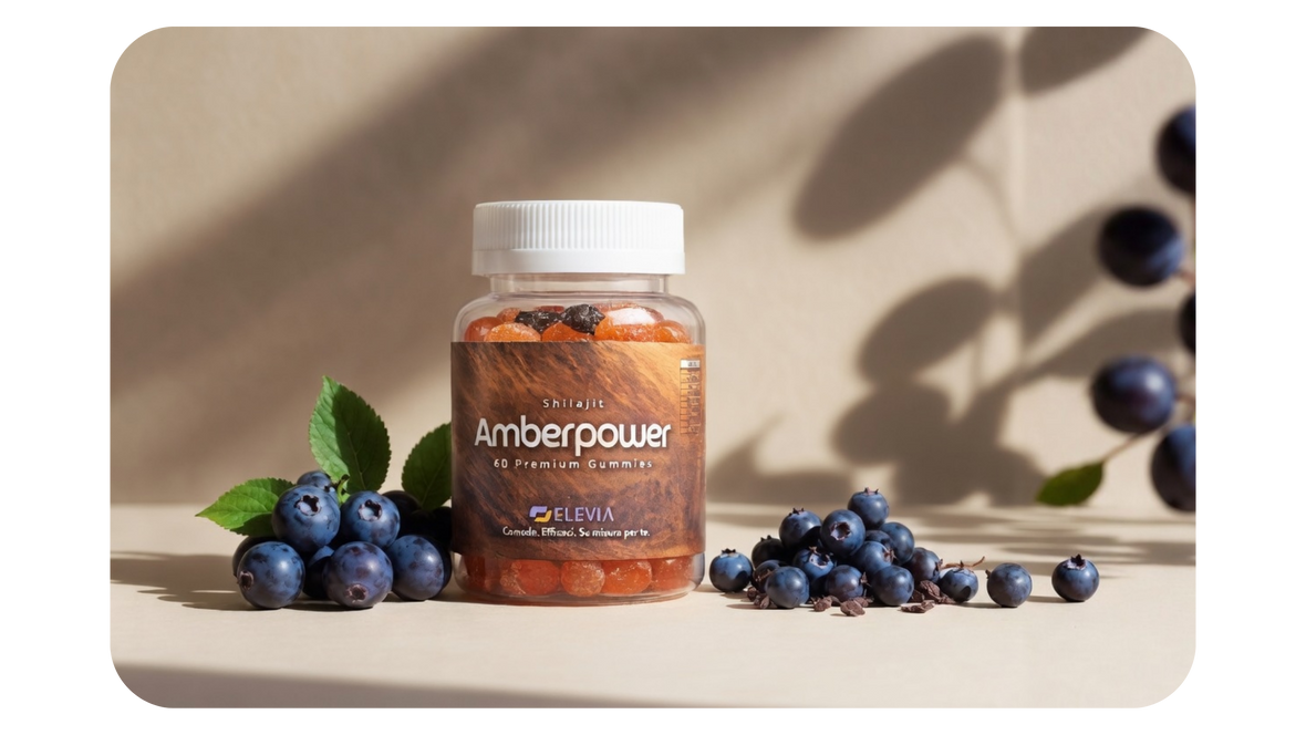 Amberpower Shilajit Gummies: energia costante, testa lucida, routine semplice