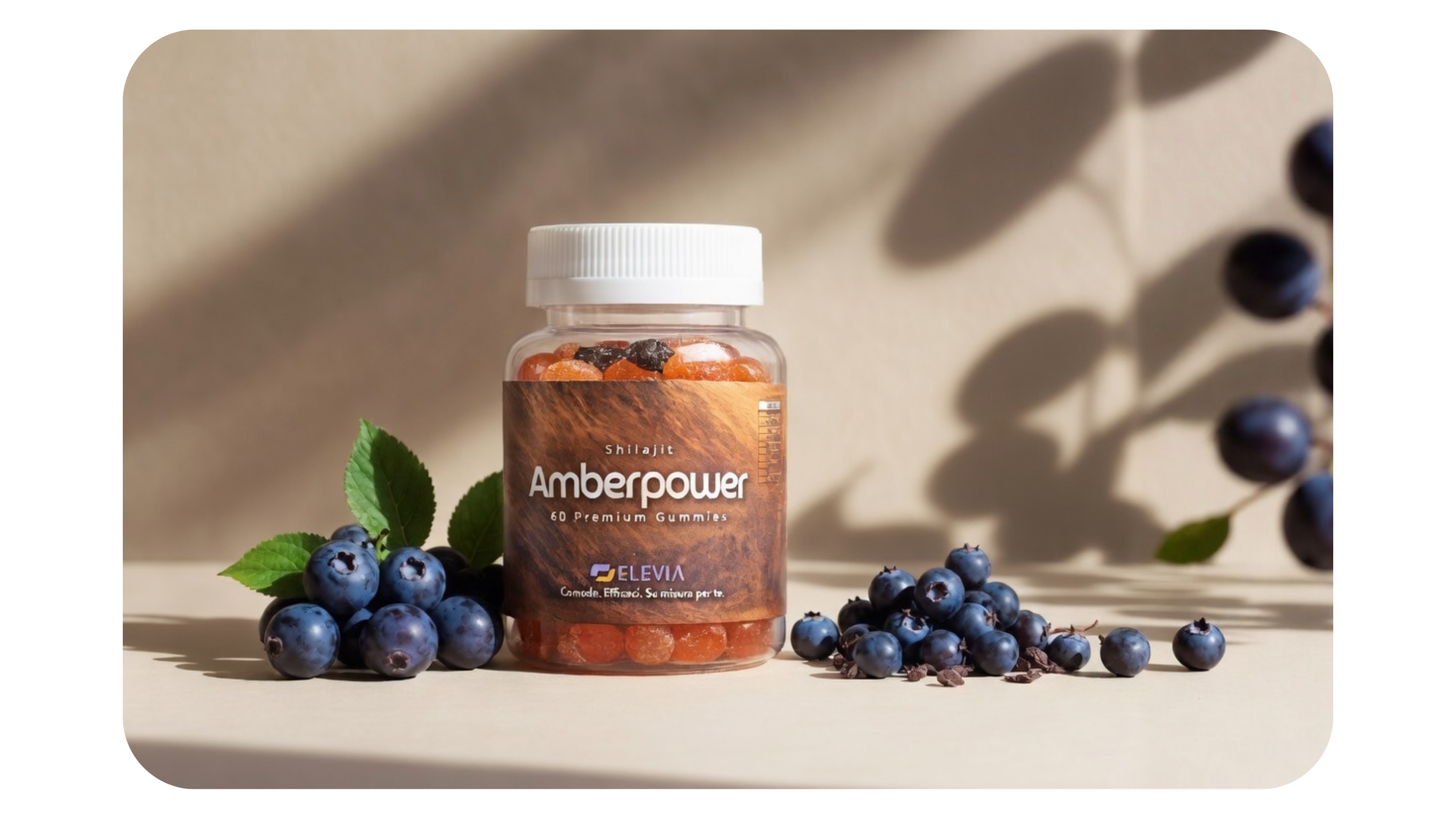 Amberpower Shilajit Gummies: energia costante, testa lucida, routine semplice