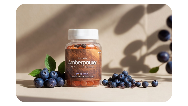 Amberpower Shilajit Gummies: energia costante, testa lucida, routine semplice