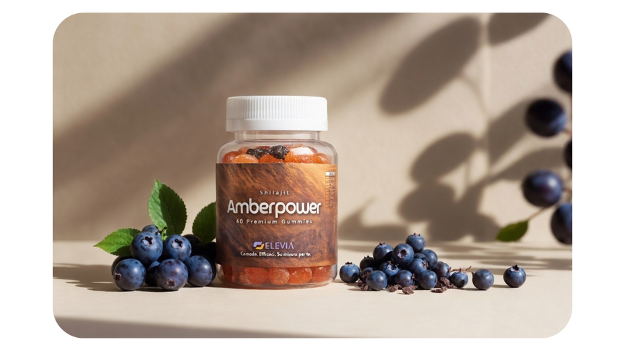 Amberpower Shilajit Gummies: energia costante, testa lucida, routine semplice