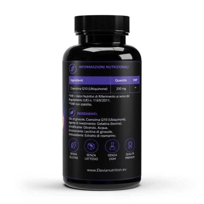 Solarcore Coenzima Q10 200mg - 60 Premium Softgels