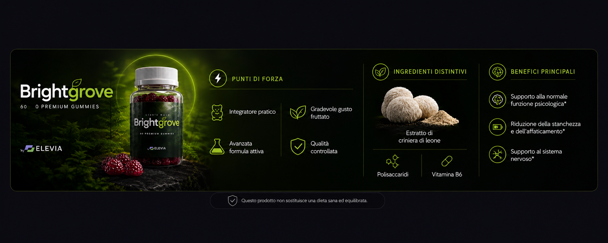 Brightgrove - punti di forza, ingredienti distintivi e benefici principali