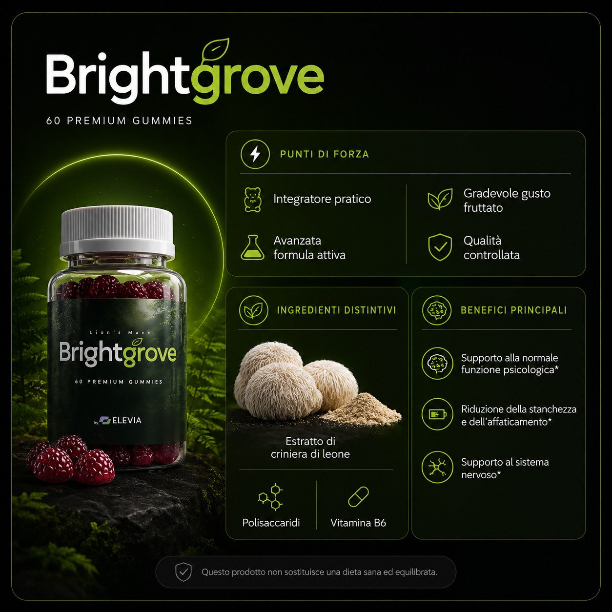 Brightgrove - punti di forza, ingredienti distintivi e benefici principali