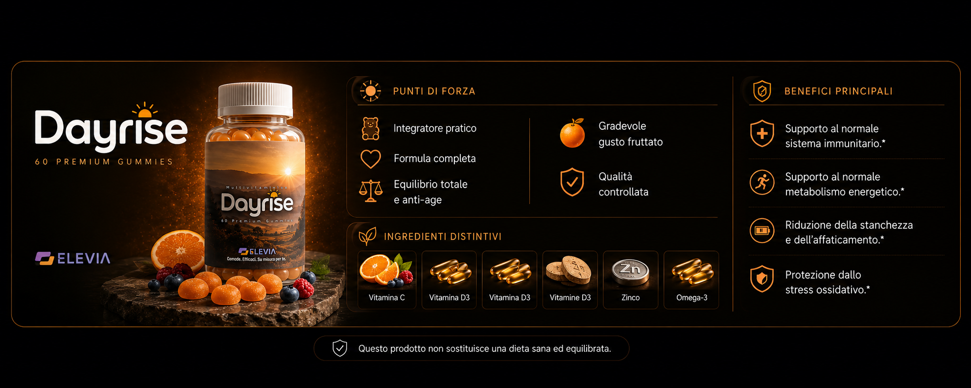 Dayrise - punti di forza, ingredienti distintivi e benefici principali