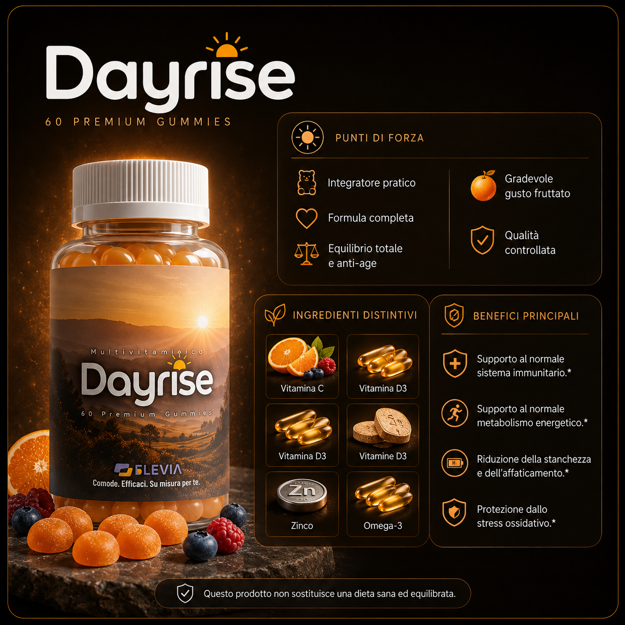 Dayrise - punti di forza, ingredienti distintivi e benefici principali