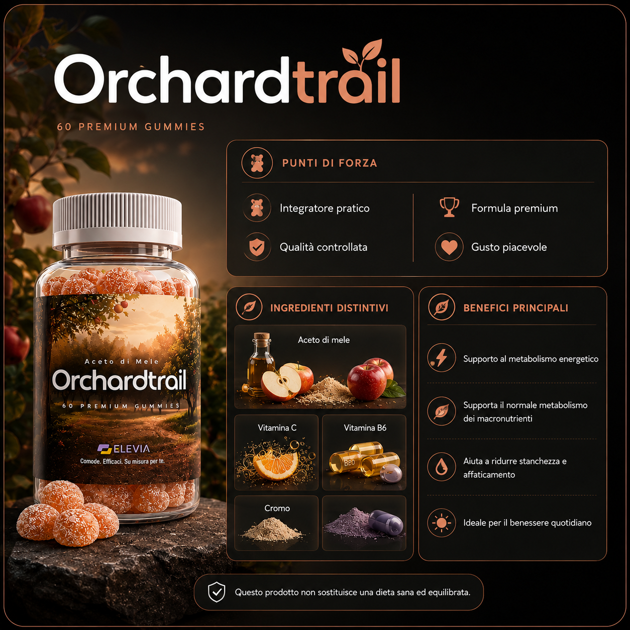 Orchardtrail - punti di forza, ingredienti distintivi e benefici principali