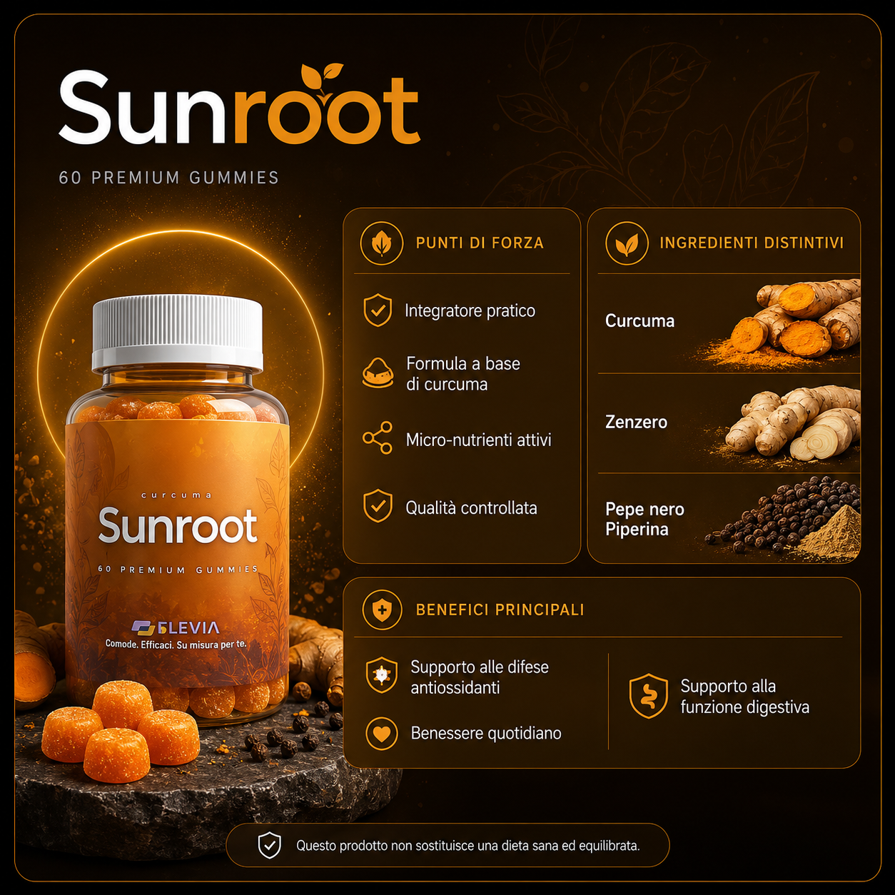 Sunroot - punti di forza, ingredienti distintivi e benefici principali