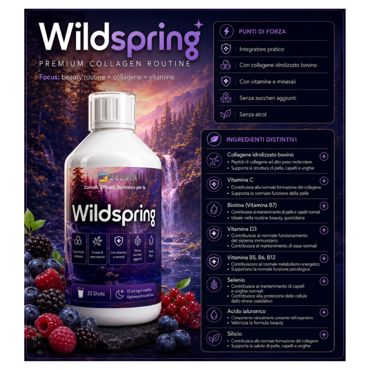 Wildspring - punti di forza, ingredienti distintivi e benefici principali