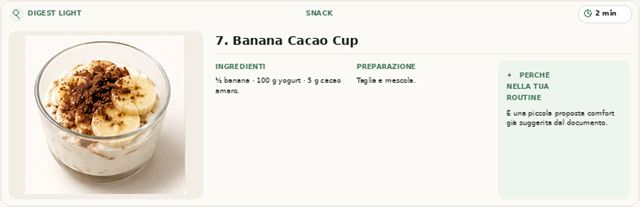 Banana Cacao Cup: banana, yogurt e cacao amaro